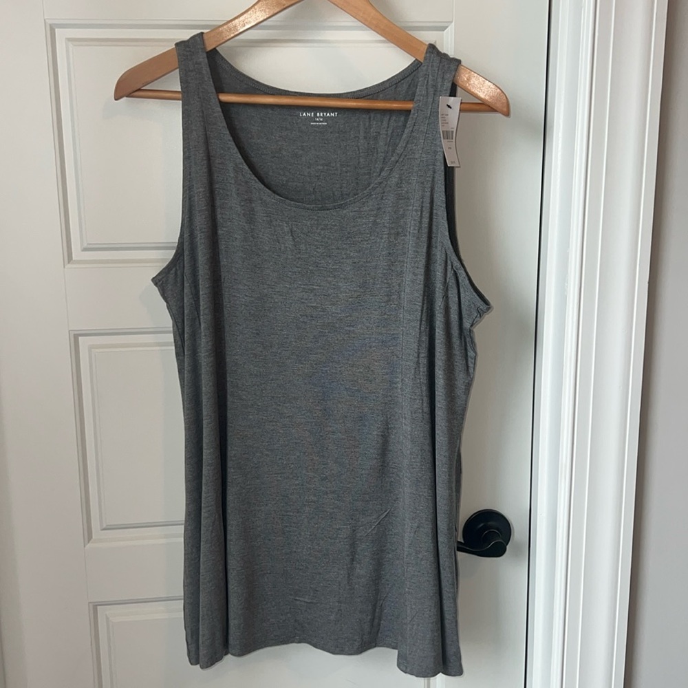 NWT Lane Bryant Gray Tank 14/16